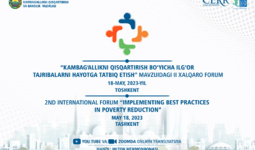 2nd International Forum on Poverty Reduction to be held in Tashkent
