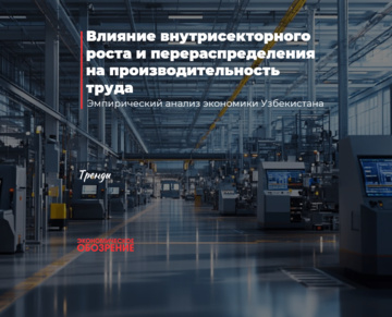 Влияние внутрисекторного роста и перераспределения на производительность труда