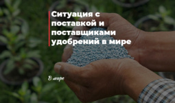 Ситуация с поставкой и поставщиками удобрений в мире