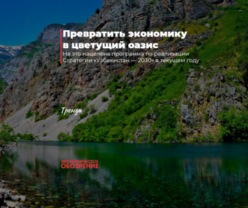 Превратить экономику в цветущий оазис