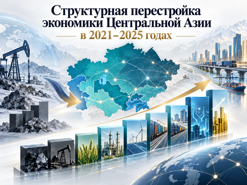 Структурная перестройка экономики Центральной Азии в 2021–2025 годах
