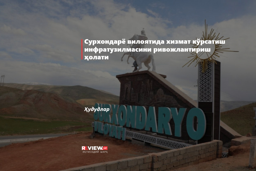 Сурхондарё вилоятида хизмат кўрсатиш инфратузилмасини ривожлантириш ҳолати: таҳлил натижалари ва мавжуд эҳтиёжлар