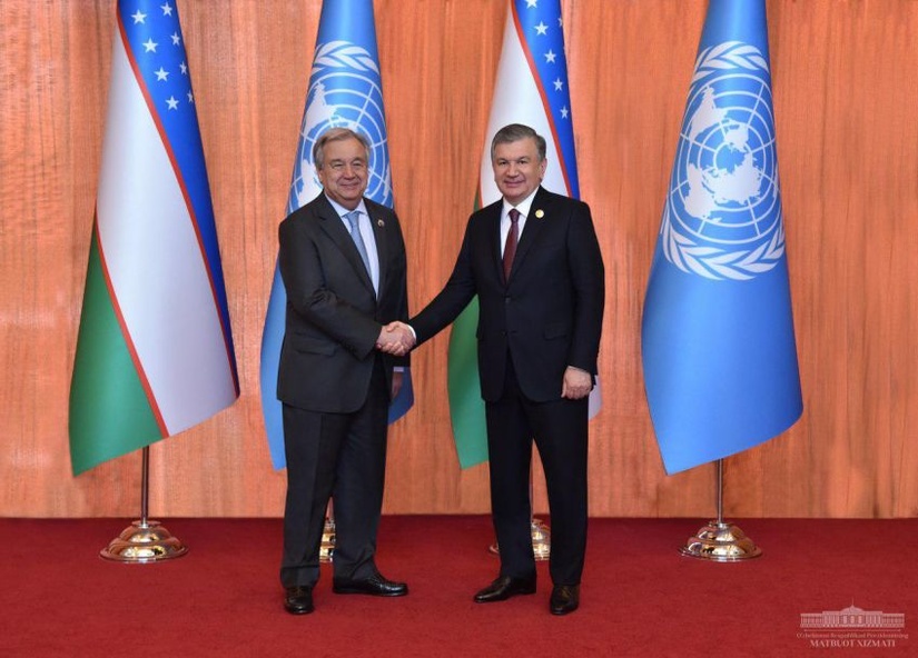 Президент Узбекистана провел встречу с генеральным секретарем ООН