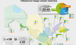 Инфографика: 2018-2020 йилларда Ўзбекистон Савдо-саноат палатаси