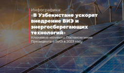 В Узбекистане ускорят внедрение ВИЭ и энергосберегающих технологий (+инфографика)
