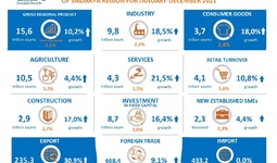 Infographics: Main macroeconomic indicators Syrdarya region for January-December 2021