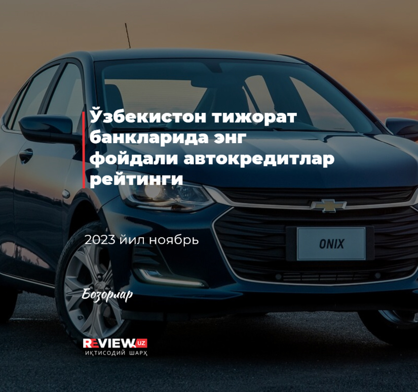 Жисмоний шахслар учун бирламчи бозорда транспорт воситаларини сотиб олиш учун Ўзбекистон тижорат банкларида фойдали автокредитлар рейтинги (2023 й. ноябрь) Жисмоний шахслар учун бирламчи бозорда транспорт воситаларини сотиб олиш учун Ўзбекистон тижорат банкларида фойдали автокредитлар рейтинги (2023 й. ноябрь)