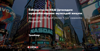 Ўзбекистон ва АҚШ ўртасидаги муносабатларнинг иқтисодий жиҳати