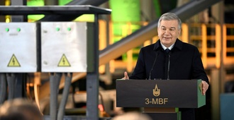 Президент Шавкат Мирзиёев запустил медно-обогатительную фабрику №3 на АГМК