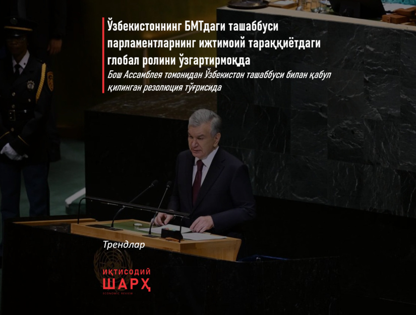 Ўзбекистоннинг БМТдаги ташаббуси парламентларнинг ижтимоий тараққиётдаги глобал ролини ўзгартирмоқда