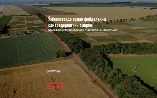 Ўзбекистонда ердан фойдаланиш самарадорлигини ошириш