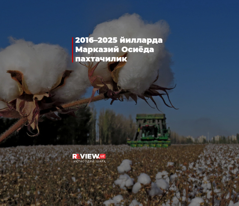 2016–2025 йилларда Марказий Осиёда пахтачилик
