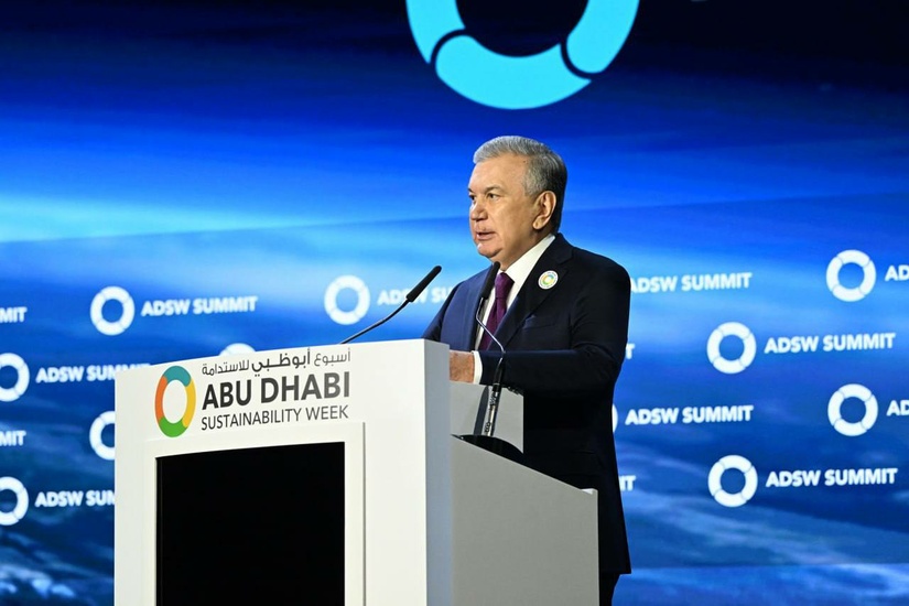 Prezident Shavkat Mirziyoyevning “Abu-Dabi Barqaror rivojlanish haftaligi” sammitidagi nutqi Prezident Shavkat Mirziyoyevning “Abu-Dabi Barqaror rivojlanish haftaligi” sammitidagi nutqi
