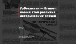 Узбекистан - Египет: новый этап развития исторических связей