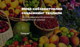 Мева-сабзавотчилик соҳасининг таҳлили