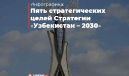 Инфографика: Пять целей Стратегии «Узбекистан – 2030»
