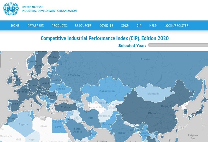 Узбекистан включен в рейтинг индекса конкурентоспособности промышленности (СIP) UNIDO