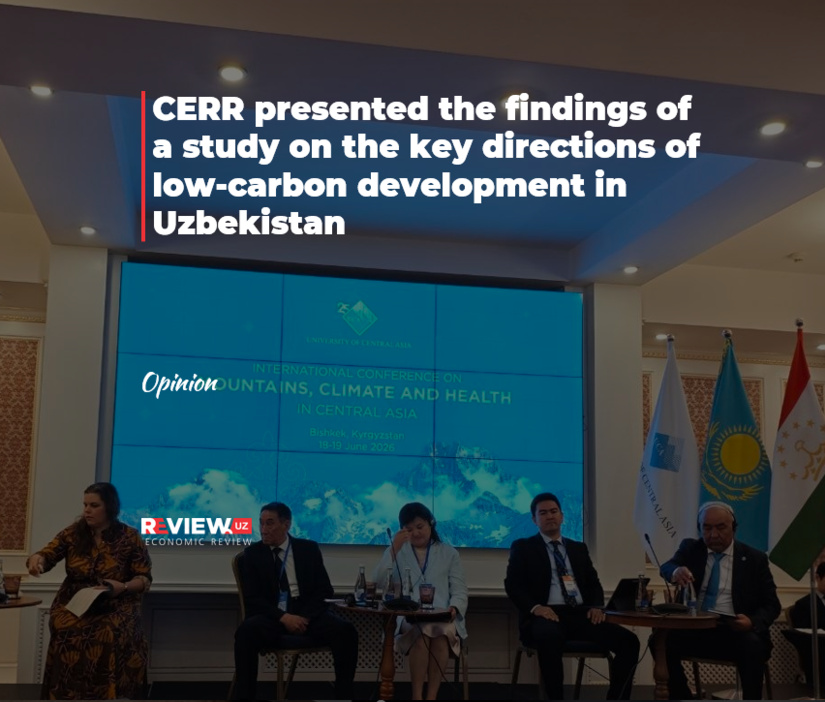 CERR presented the findings of a study on the key directions of low-carbon development in Uzbekistan