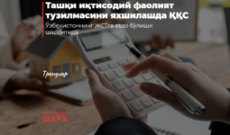 Ташқи иқтисодий фаолият тузилмасини яхшилашда ҚҚС