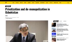 Privatization and de-monopolization in Uzbekistan