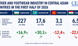 Development of the Leather and Footwear Industry in Central Asian Countries in the First Half of 2026