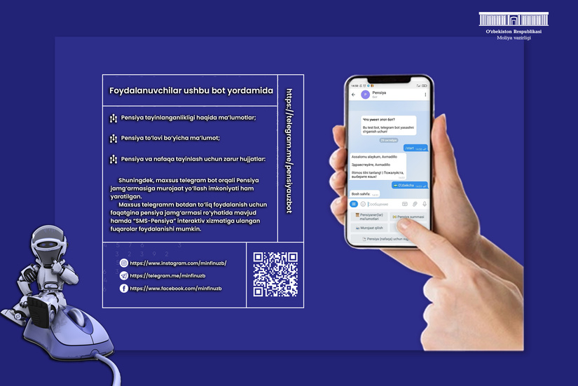Телеграмда махсус пенсия бот ишга тушди Телеграмда махсус пенсия бот ишга тушди