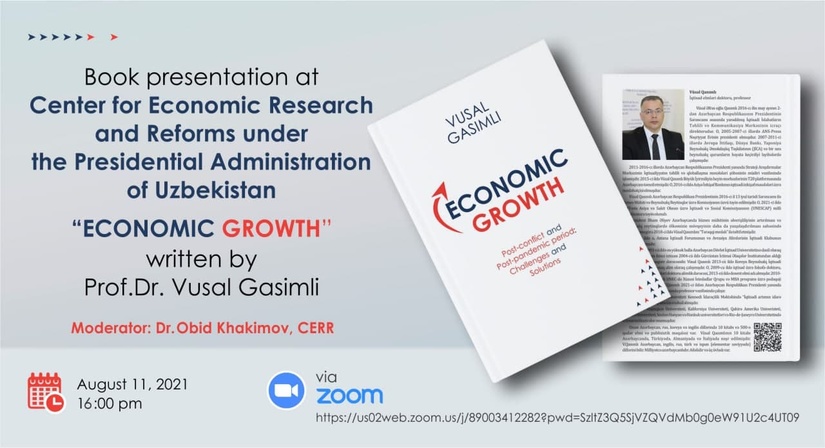 Книга азербайджанского ученого-экономиста «Экономический рост» будет презентована в Узбекистане