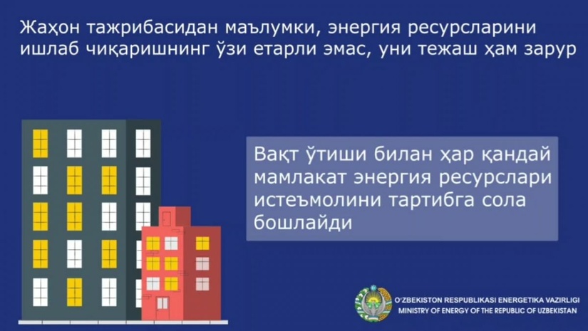 Энергетика вазирлиги аномал иссиқ кунларда истеъмолчилардан электр энергиясини тежашни сўради Энергетика вазирлиги аномал иссиқ кунларда истеъмолчилардан электр энергиясини тежашни сўради