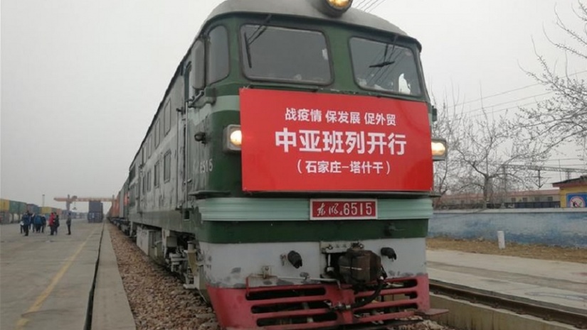 Из китайского Хэбэя отправился первый регулярный международный грузовой поезд в Ташкент