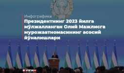 Инфографика: Президентнинг 2023 йилга мўлжалланган Олий Мажлисга мурожаатномасининг асосий йўналишлари
