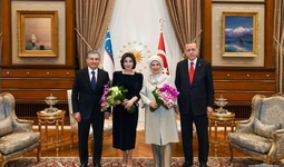 Shavkat Mirziyoyev va Ziroat Mirziyoyeva sharafiga Turkiya Prezidenti va uning rafiqasi qabul marosimi uyushtirdi