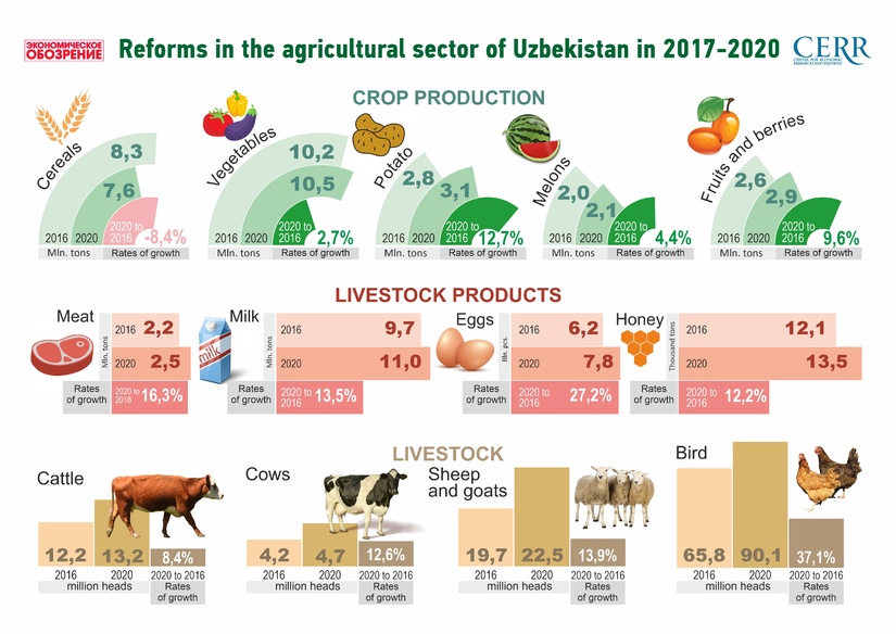 Dynamics of agricultural reforms (+ infographics)