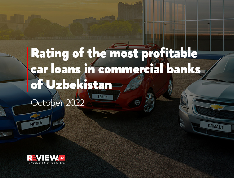 Rating of the most profitable car loans in commercial banks of Uzbekistan (October 2022) Rating of the most profitable car loans in commercial banks of Uzbekistan (October 2022)