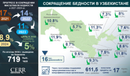 Анализ уровня бедности и доходов населения в Узбекистане по итогам 2024 года (+инфографика)