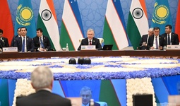 ШҲТ давлат раҳбарлари кенгашининг кенгайтирилган доирадаги учрашувида Шавкат Мирзиёев нутқ сўзлади