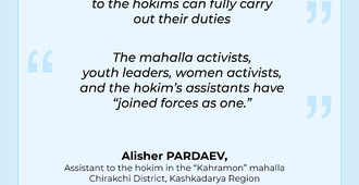 Assistants to the hokims are among people (