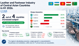 Development of the Leather and Footwear Industry in Central Asian Countries in the First Half of 2026