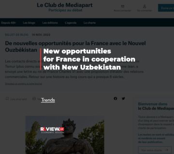 New opportunities for France in cooperation with New Uzbekistan