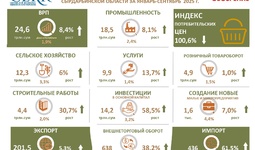 Infografika: Sirdaryo viloyati 2025 yilning 9 oyida barqaror iqtisodiy o‘sishni namoyon etdi