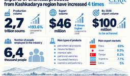 Kashkadarya Region’s Chemical Exports Increase Fourfold