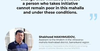 Assistants to the khokims are among people (
