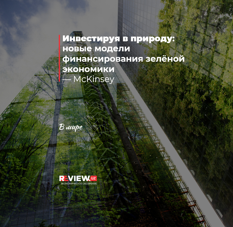 Инвестируя в природу: новые модели финансирования зелёной экономики Инвестируя в природу: новые модели финансирования зелёной экономики