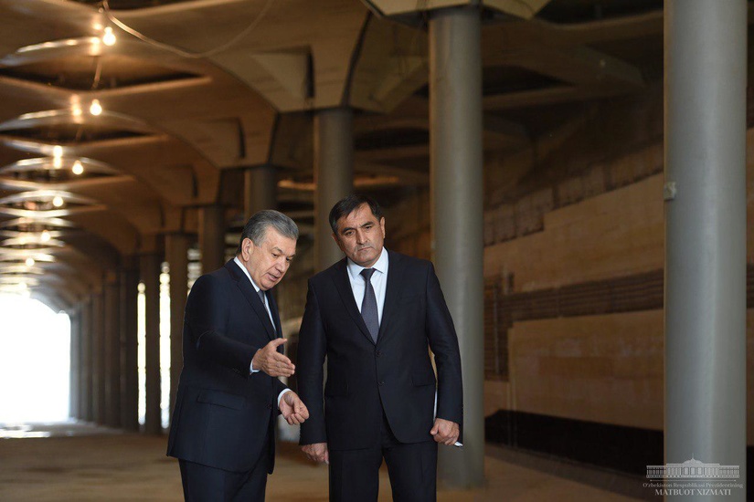 Президент ознакомился с ходом строительства станций Юнусабадской линии Ташкентского метрополитена