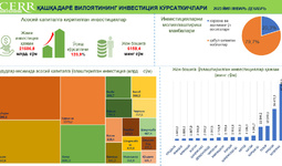 Qashqadaryo viloyatining 2023 yil yanvar-dekabr oylaridagi investitsiya ko‘rsatkichlari