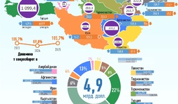 Инфографика: Торговля Узбекистана со странами ОЭС за 5 месяцев 2025 года