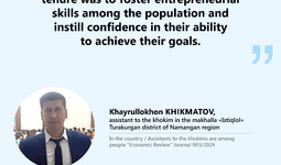 Assistants to the khokims are among people (