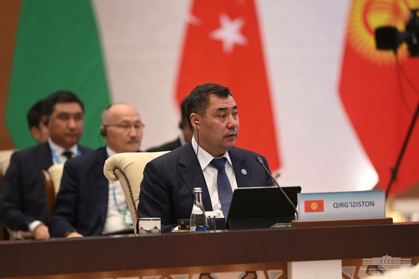 Выступление президента Кыргызстана Садыра Жапарова на заседании Совета глав государств ОТГ