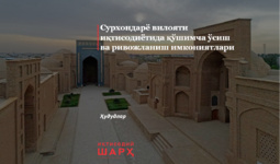 Сурхондарё вилояти иқтисодиётида қўшимча ўсиш ва ривожланиш имкониятлари
