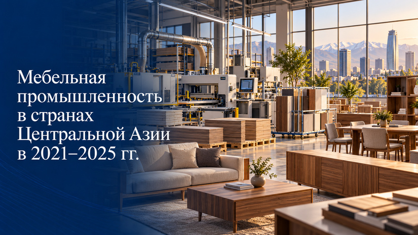 Мебельная промышленность в странах Центральной Азии в 2021–2025 гг.