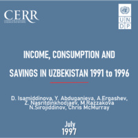 Income, consumption and savings in Uzbekistan 1991 to 1996